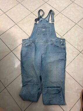 Levi's Light Blue Denim Women's Overalls with Bib Pocket